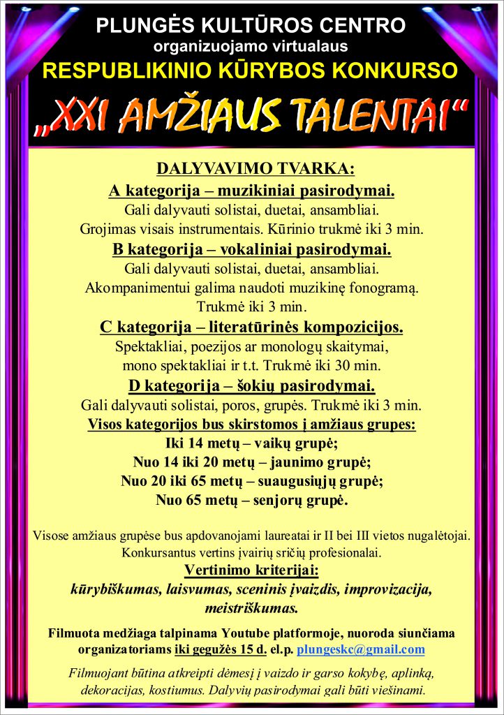 Konkurso aprašymas