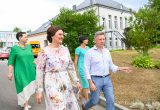 Diana Nausėdienė dalyvauja dienos centro Alsėdžiuose atidaryme / Prezidentūros nuotr.