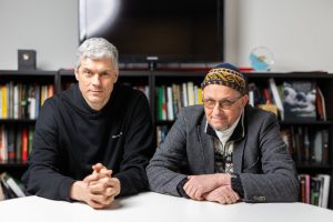 „Poetas“ režisieriai Vytautas V. Landsbergis ir Giedrius Tamoševičius, G. Skaraitienės nuotr.