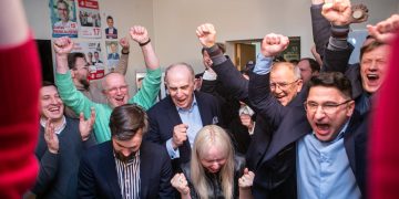 Lietuvos socialdemokratų partijos rinkiminis štabas. Oresto Gurevičiaus (ELTA) nuotr.