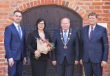 Kauno rajono meras Valerijus Makūnas, vicemerai Paulius Visockas, Raminta Popovienė ir Antanas Nesteckis / Edmundo Mališausko nuotr.