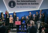V. Zelenskiui Vokietijoje įteiktas Karolio Didžiojo apdovanojimas už nuopelnus Europai. EPA-ELTA nuotr.