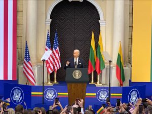 Jungtinių Amerikos Valstijų Prezidentas Joe Bidenas. ELTA / Andrius Ufartas