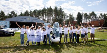 Trys Lietuvos pilotai kilo į rekordinį skrydį „Sklandytuvais per Europą: Lietuva – Portugalija“. ELTA / Karolina Gudžiūnienė