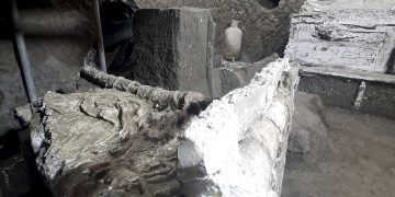 Vezuvijaus sunaikintoje Pompėjoje atkastas vergų kambarys / EPA-ELTA nuotr.