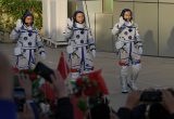 „Shenzhou 12“ misijos įgula, AP nuotr.