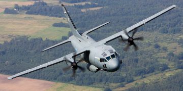 Karinių oro pajėgų orlaivis C-27J “Spartan”. Karinių oro pajėgų nuotr.