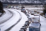 Sniego audra Švedijoje ir Danijoje sukėlė transporto chaosą