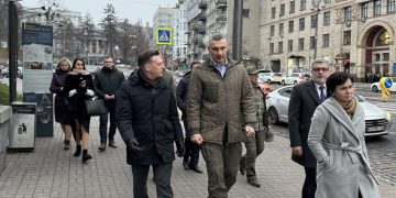 V. Benkunskas ir V. Klyčko Kyjive