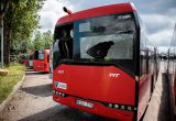 Vilniuje galimai buvo apšaudyti 25 miesto autobusai. ELTA / Josvydas Elinskas