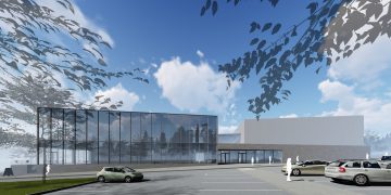 Nemenčinės miesto sporto, sveikatingumo ir rekreacijos kompleksas / Vizualizacija UAB Tiksli forma