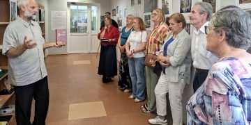 Parodos atidarymas, kalba A. Daukša, R. Survilaitės nuotr.