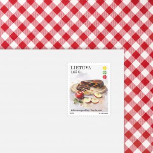 Pašto ženklas Lietuvos kulinarinis paveldas. Obuolių sūris