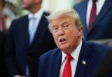 JAV prezidentas Donaldas Trumpas. EPA/AARON SCHWARTZ nuotr.