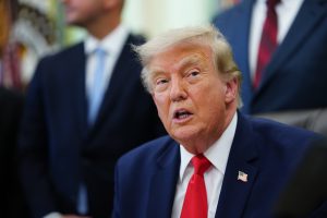 JAV prezidentas Donaldas Trumpas. EPA/AARON SCHWARTZ nuotr.