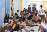 Migrantai Seutoje. EPA/REDUAN nuotr.