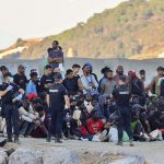 Migrantai Seutoje. EPA/REDUAN nuotr.