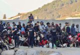 Migrantai Seutoje. EPA/REDUAN nuotr.